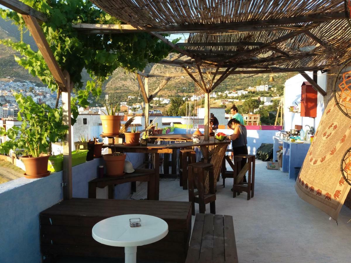 Alibaba Apartment Hostel Bamboo Rooftop Room Chefchaouen Esterno foto